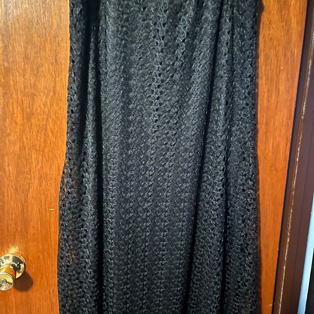 Elegant Black Knit Skirt